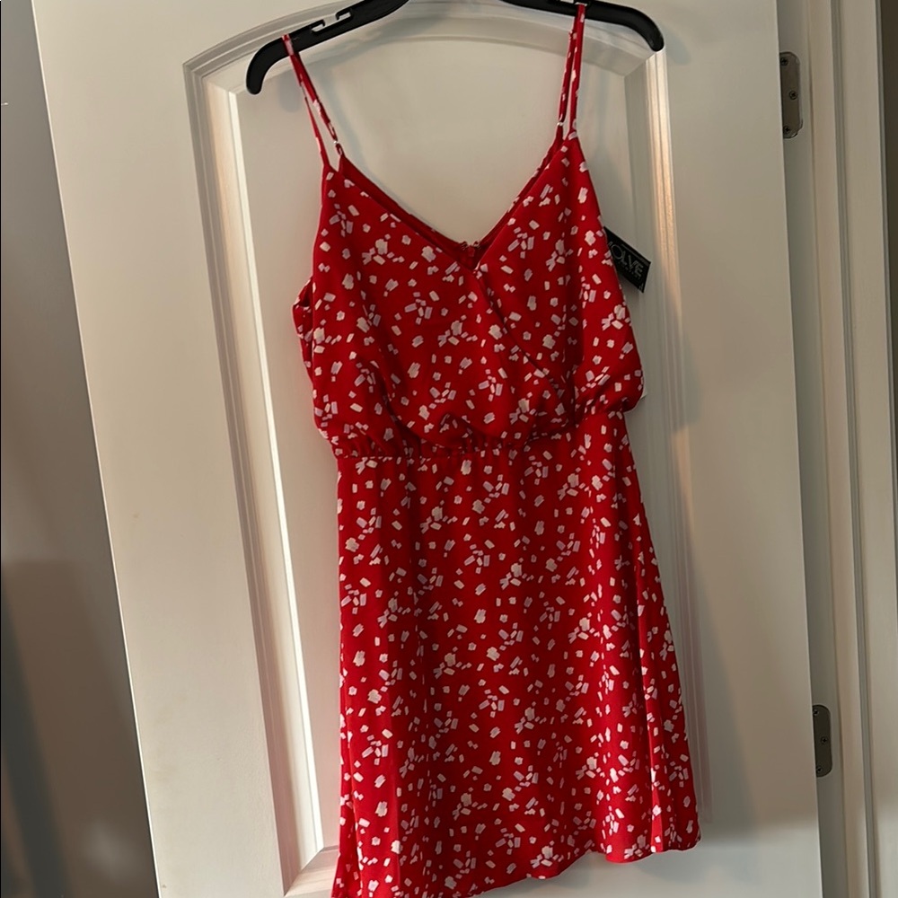 Lush Red and White Dress